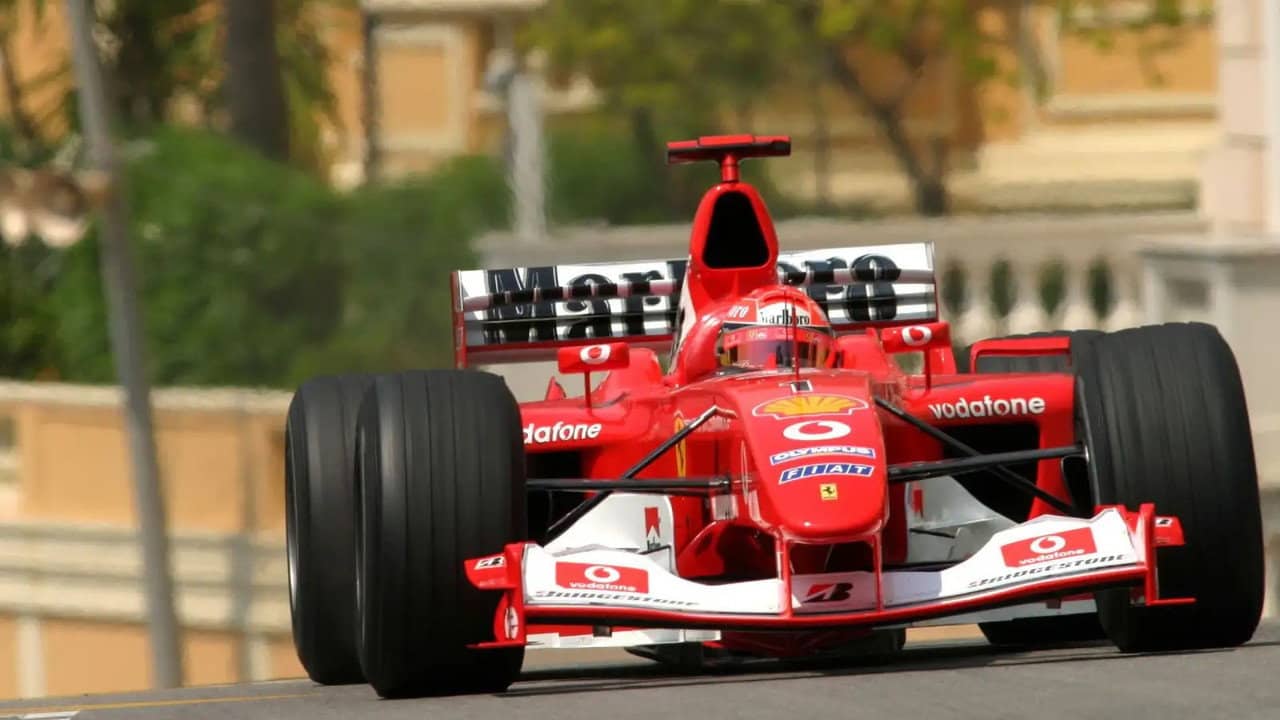 Michael & Co. The Dream Team: The Official Review Of The 2003 FIA Formula One World Championship backdrop