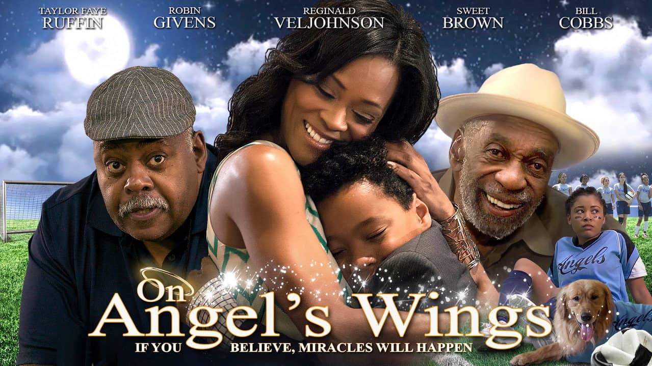On Angel's Wings backdrop