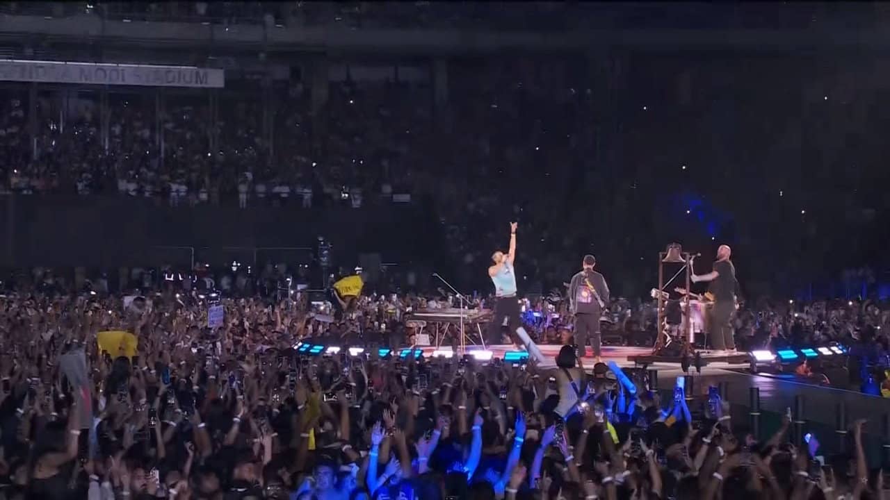 Coldplay - Live In Ahmedabad backdrop