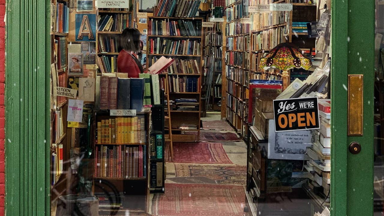 The Booksellers backdrop