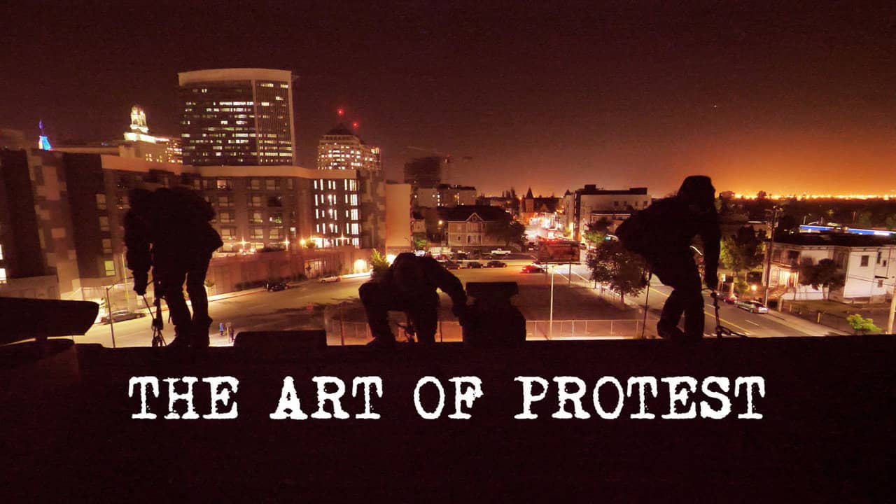 The Art of Protest backdrop
