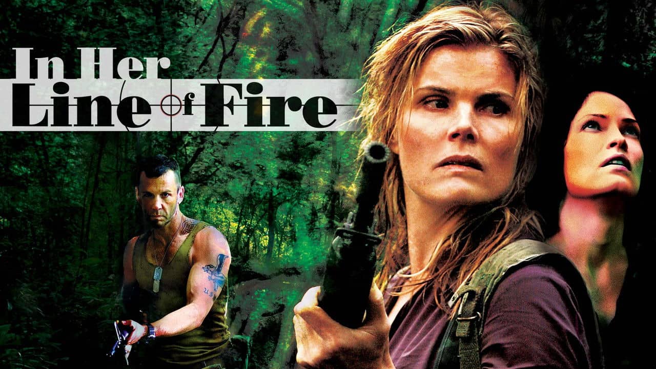 In Her Line of Fire backdrop