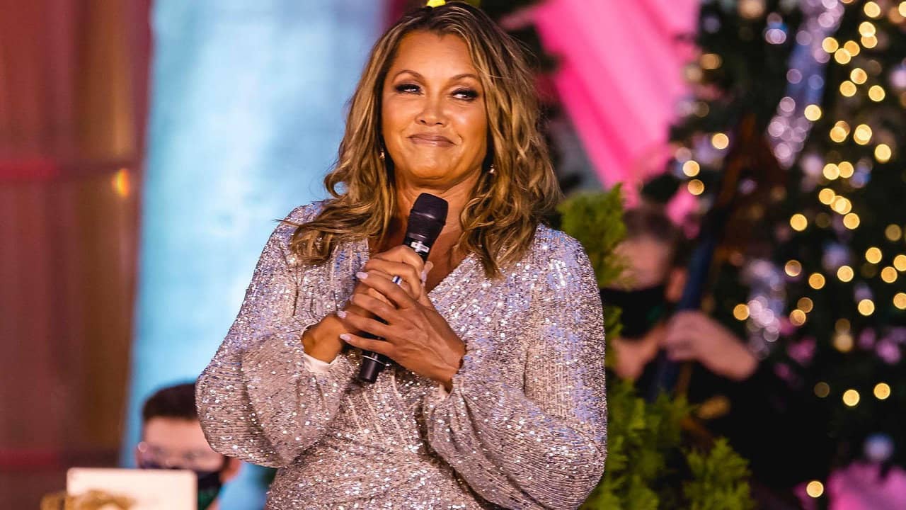 Ella Wishes You a Swinging Christmas with Vanessa Williams backdrop