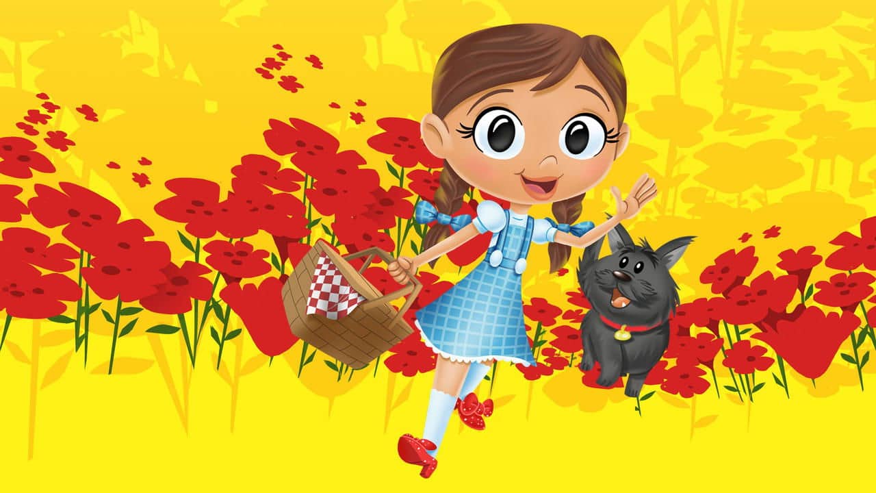 Dorothy and the Wizard of Oz backdrop