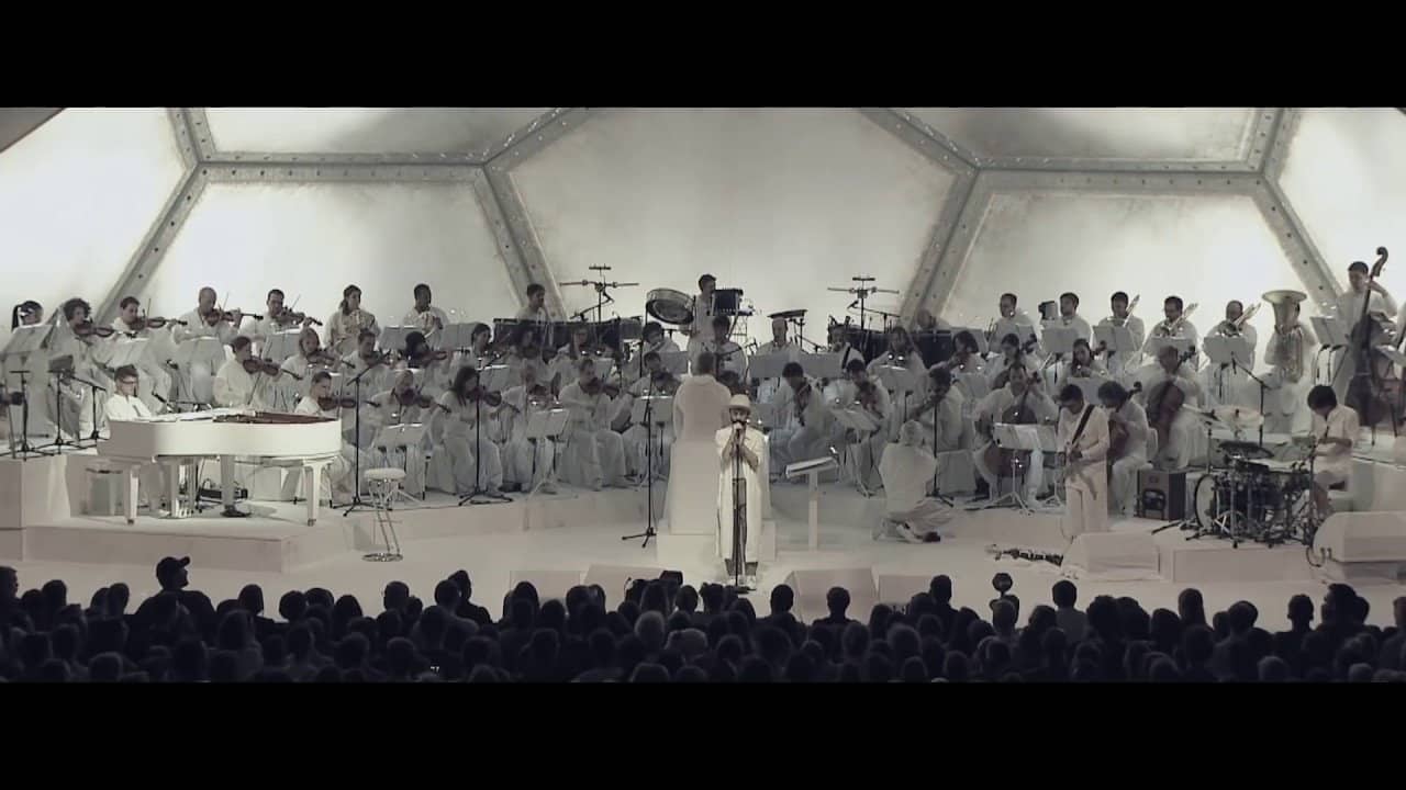 Woodkid - Live at Montreux 15.07.2016 backdrop