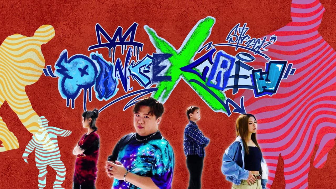Dance X Crew backdrop
