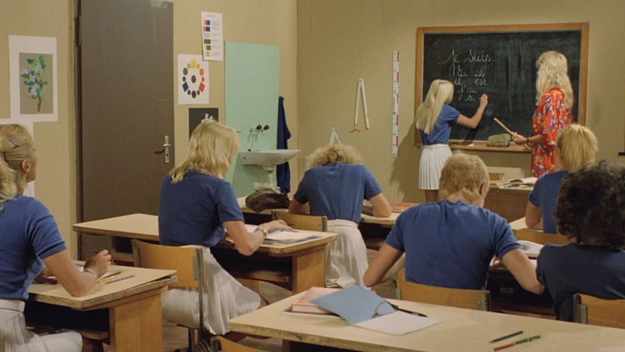 Six Swedish Girls in a Boarding School backdrop