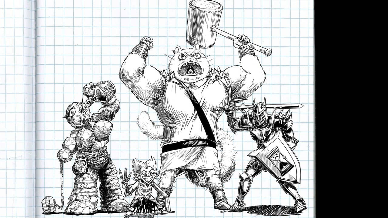 Draw Your Weapons backdrop