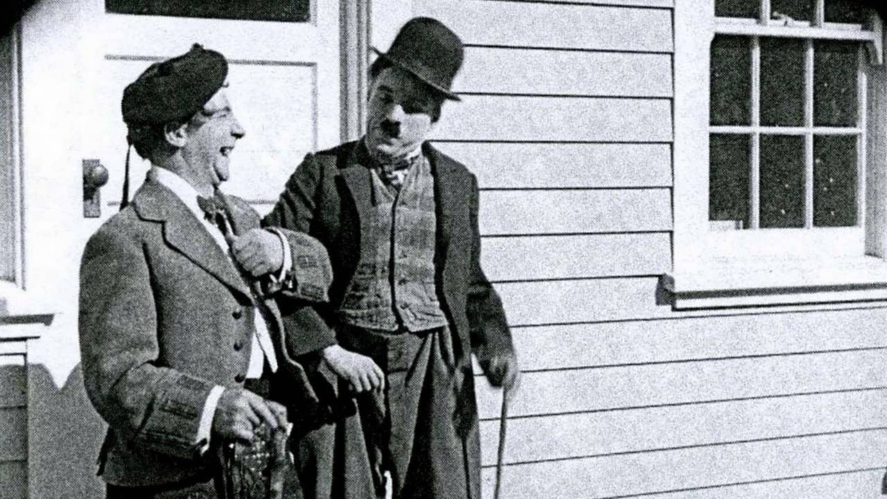 Charlie Chaplin Meets Harry Lauder backdrop