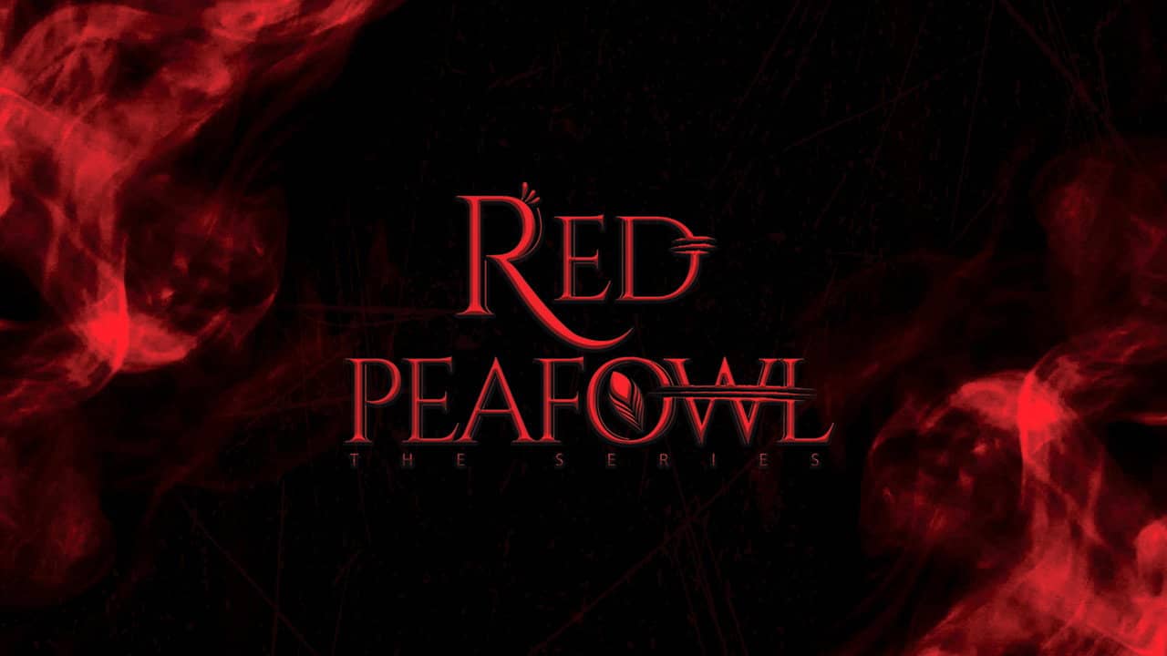 Red Peafowl backdrop