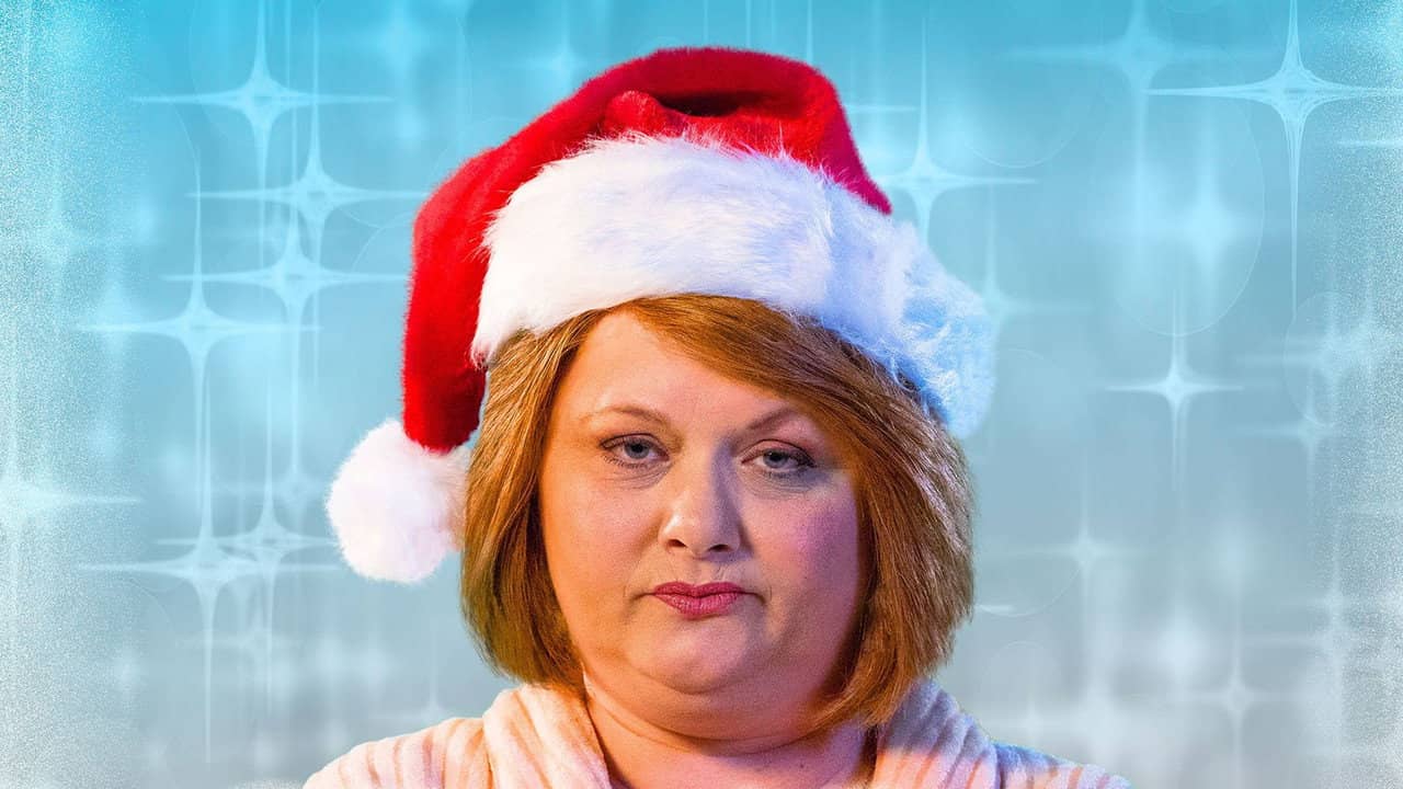 A Christmas Karen backdrop