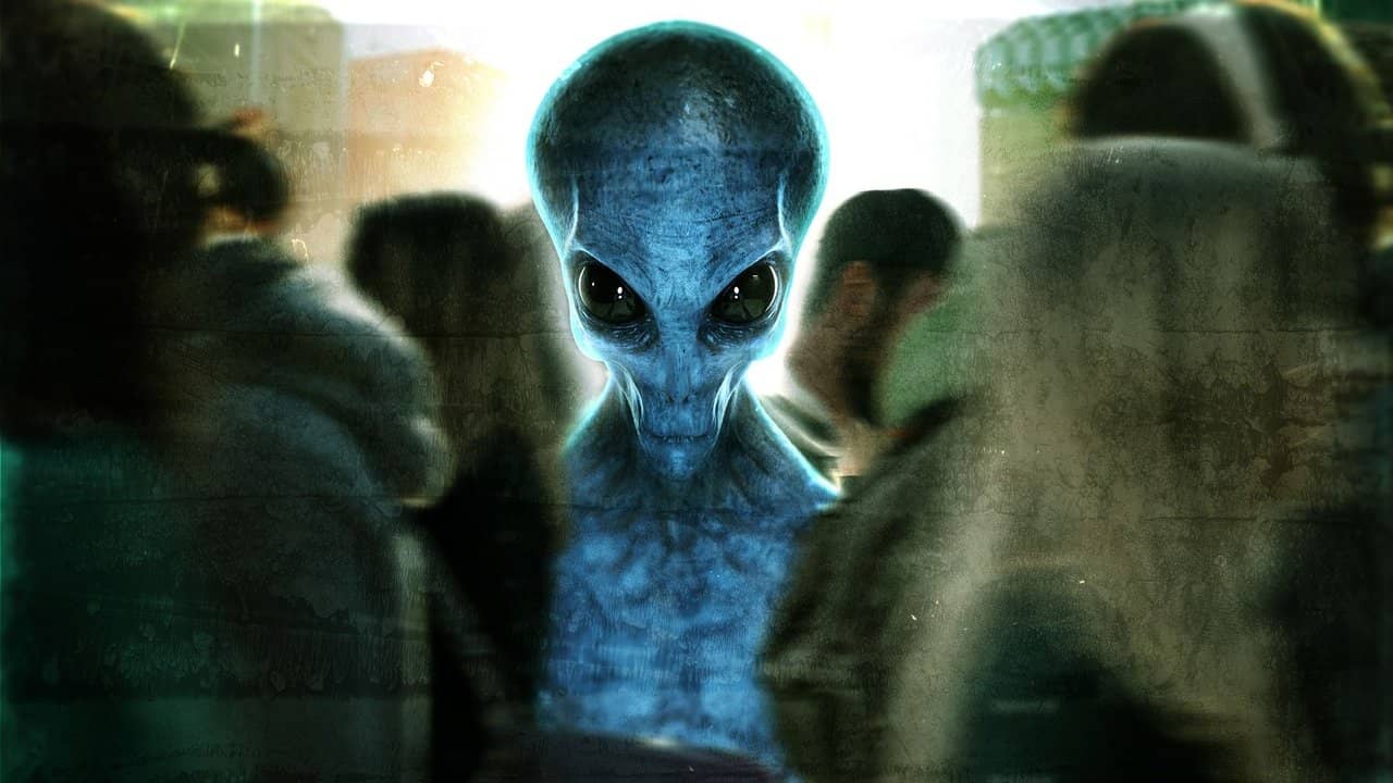 Aliens Living Among Us backdrop