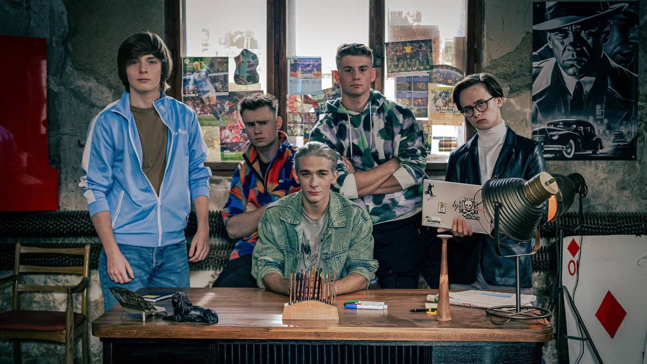 High School Heist backdrop