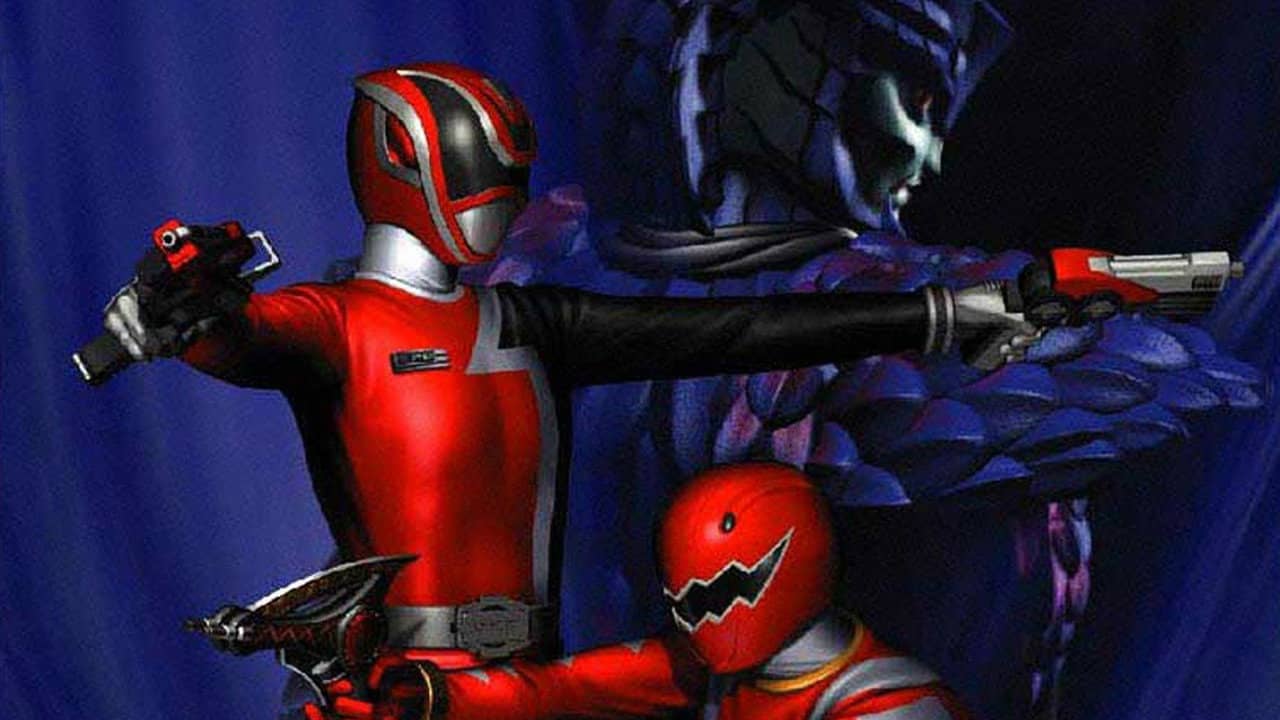 Tokusou Sentai Dekaranger VS Abaranger backdrop