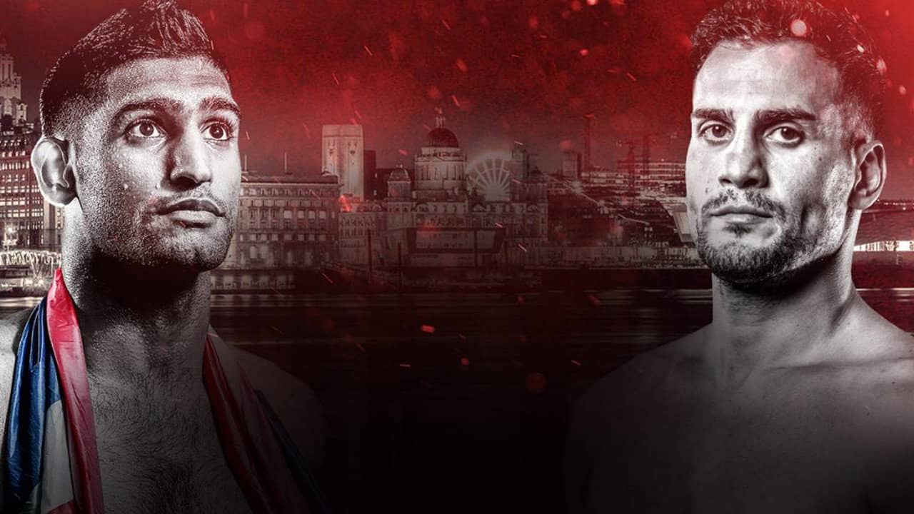 Amir Khan vs. Phil Lo Greco backdrop
