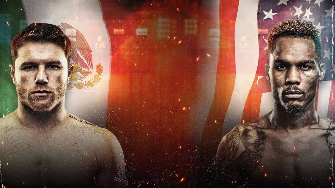 Canelo Alvarez vs. Jermell Charlo backdrop