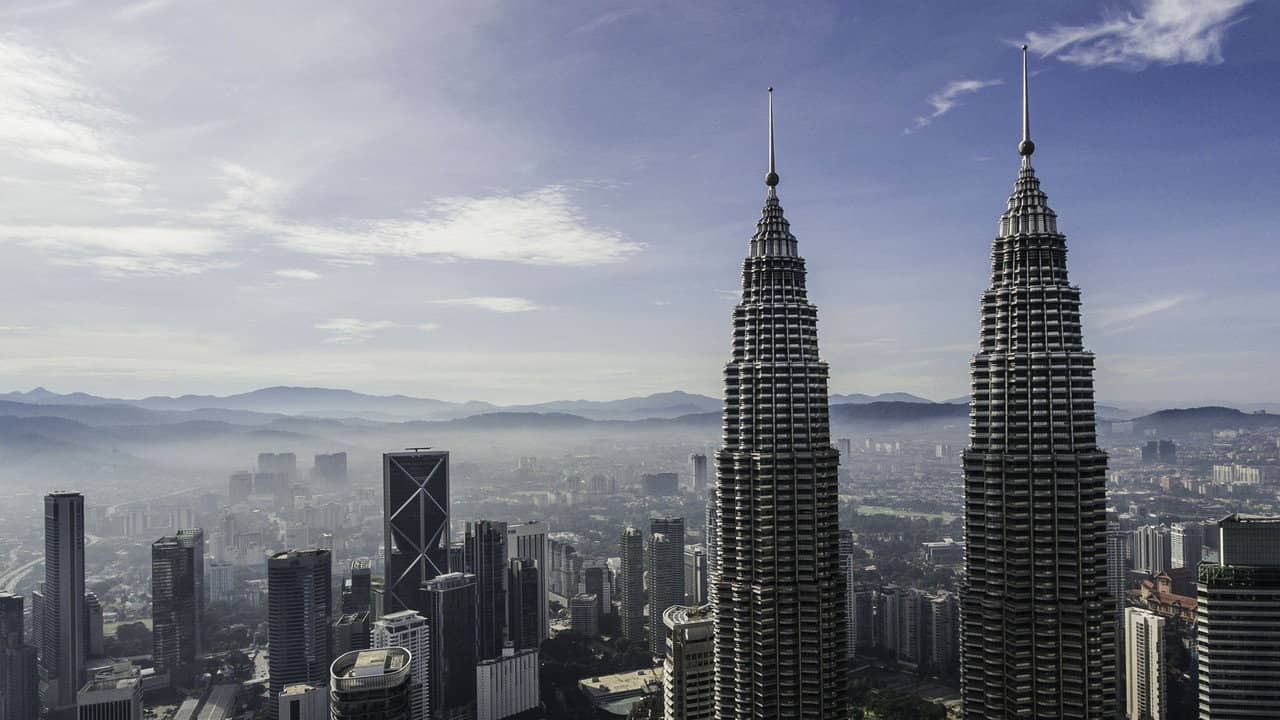 Aerial Asia backdrop