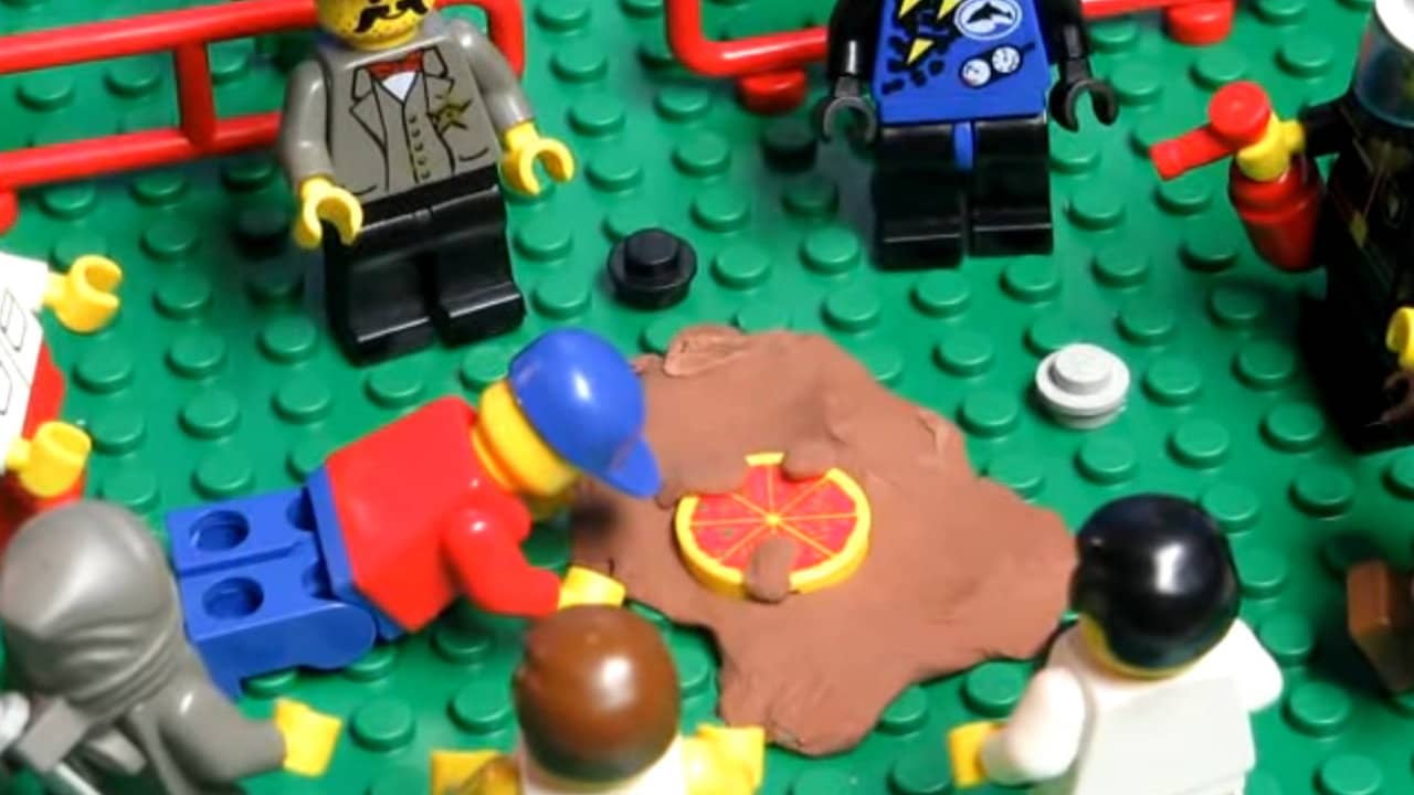 Lego Pizza Delivery backdrop