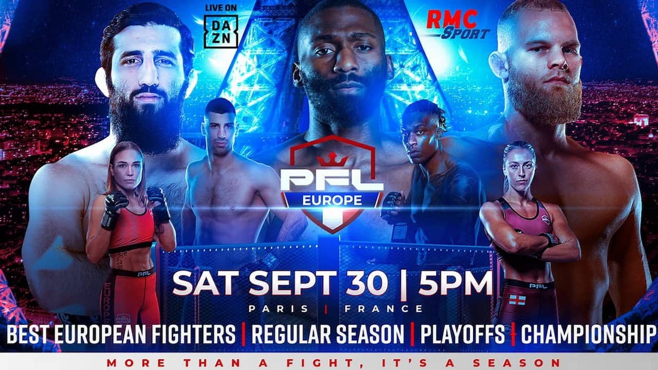 PFL 2023 Europe #3: Playofḟs - Doumbé vs. Zébo backdrop