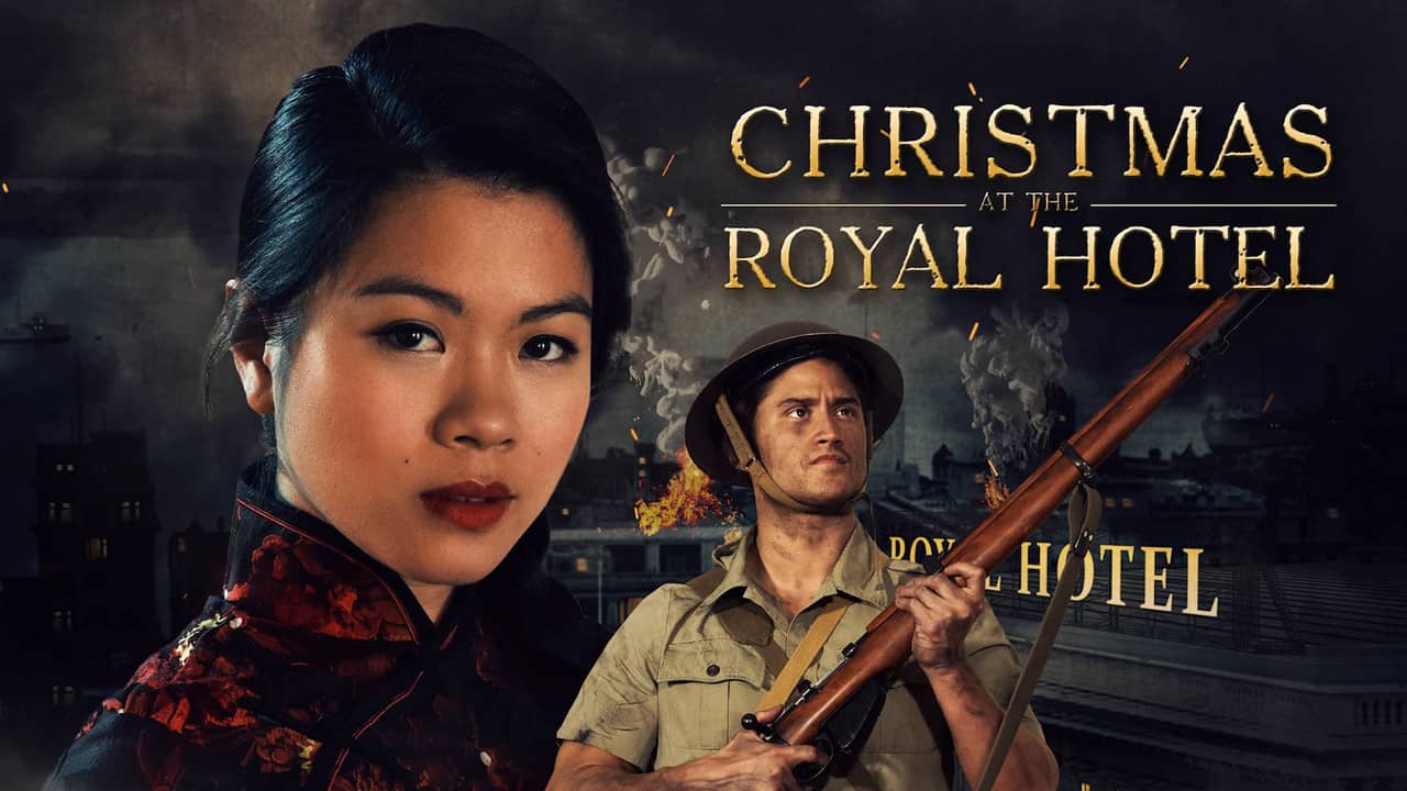 Christmas at the Royal Hotel backdrop