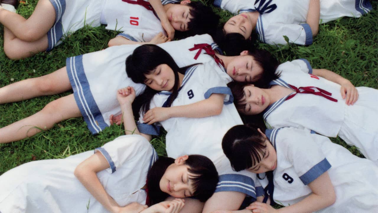 Morning Musume. 9・10ki 1st Official Photobook backdrop