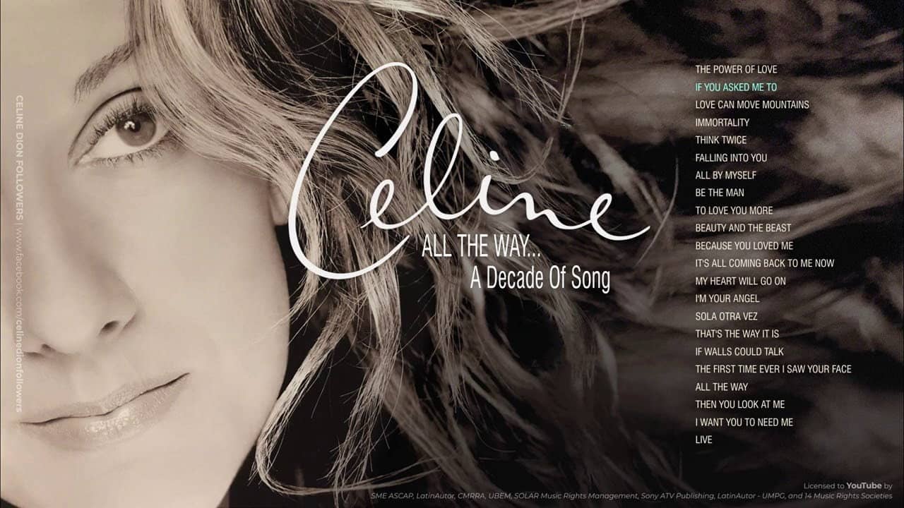 All the Way... A Decade of Song and Video backdrop