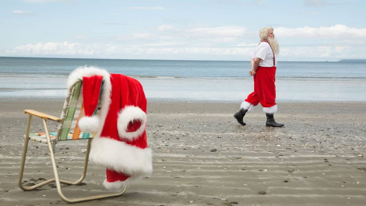Kiwi Christmas backdrop