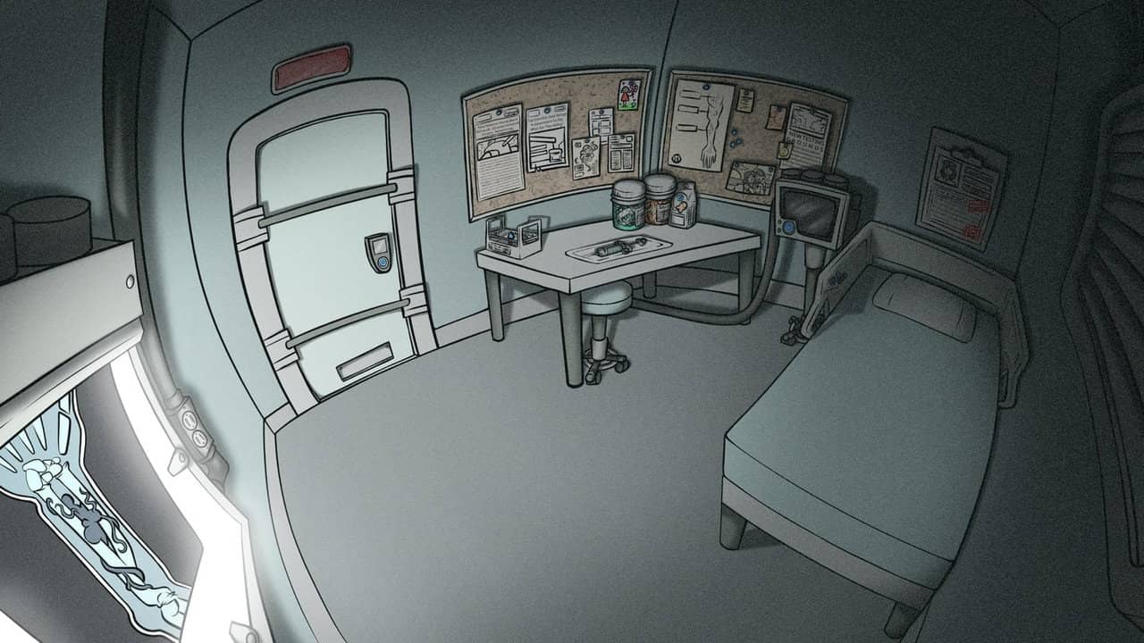Virus Girl backdrop
