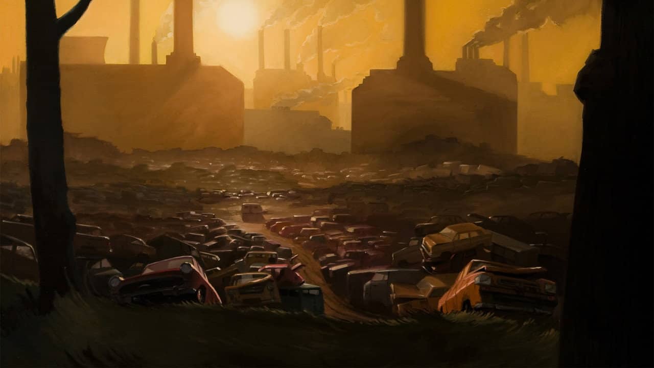 Junkyard backdrop