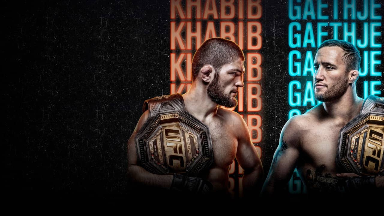 UFC 254: Khabib vs. Gaethje backdrop