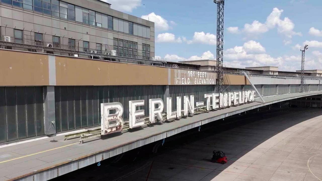 Berlin Tempelhof Airport - Gateway to Freedom backdrop