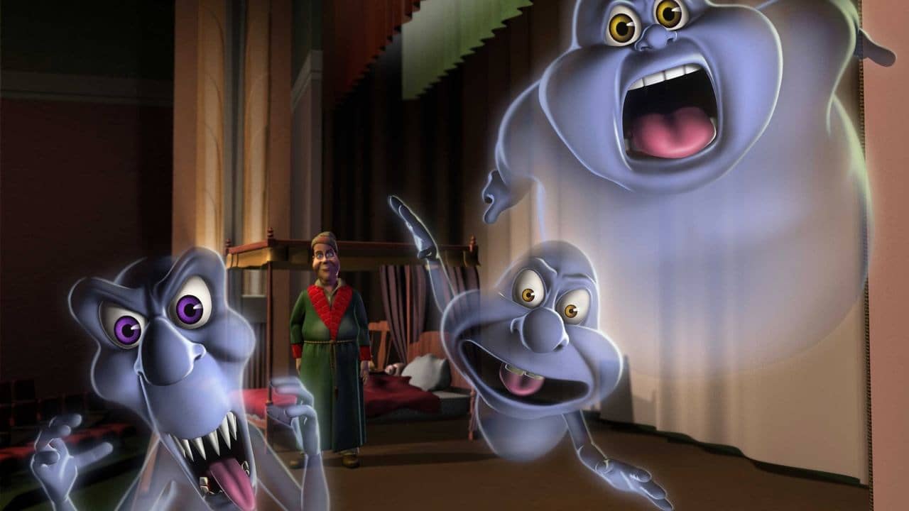 Casper's Haunted Christmas backdrop
