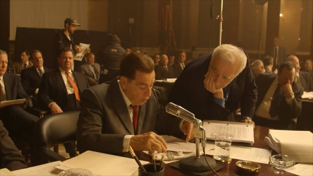 Making 'The Irishman' backdrop