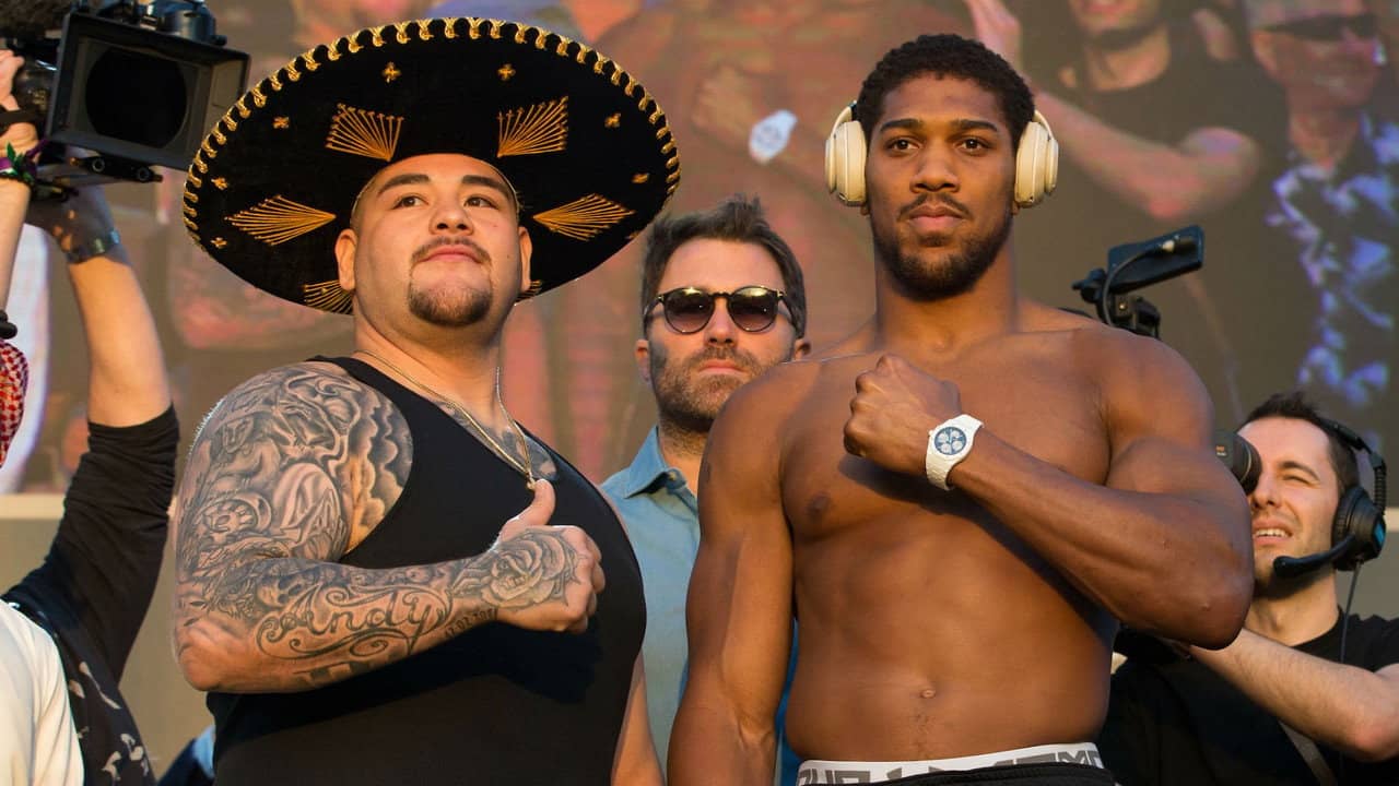 Andy Ruiz Jr. vs. Anthony Joshua II backdrop