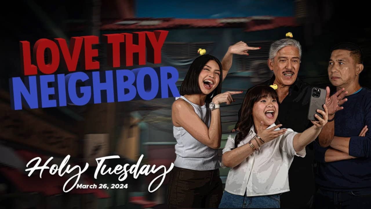 Love Thy Neighbor backdrop