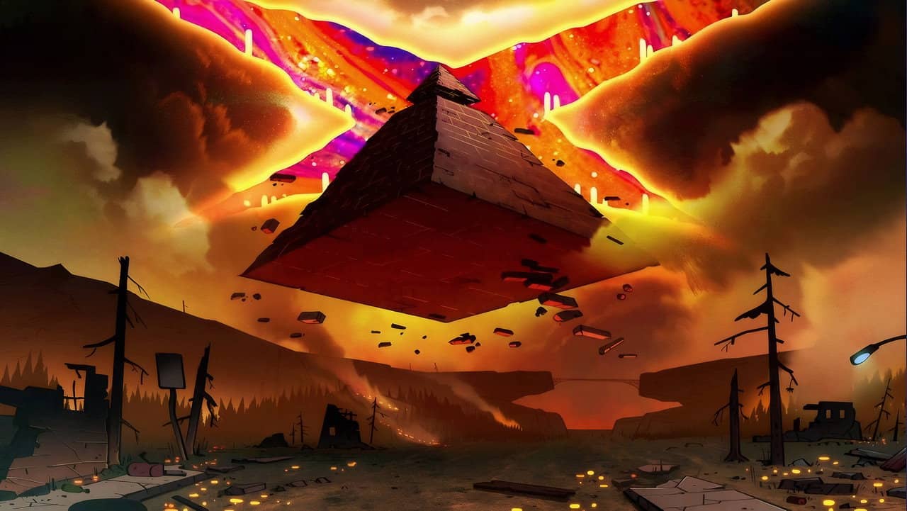 Stranger things x Gravity falls backdrop