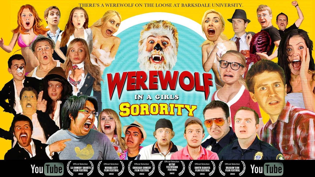 Werewolf in a Girl's Sorority backdrop