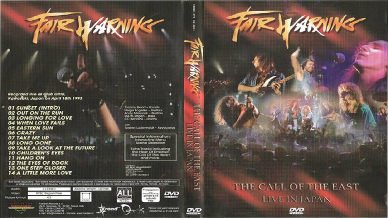 Fair Warning: The Call of the East Live In Japan 1993 backdrop