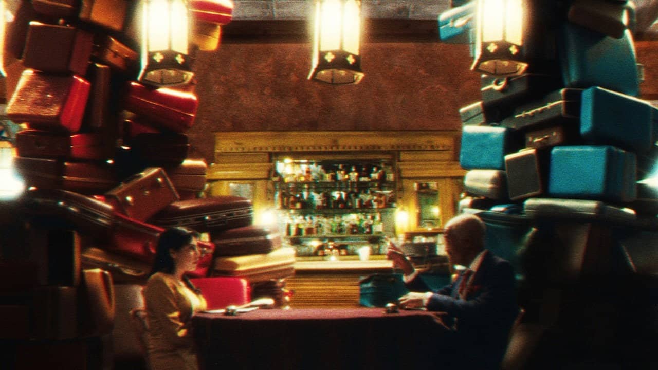 Baggage backdrop