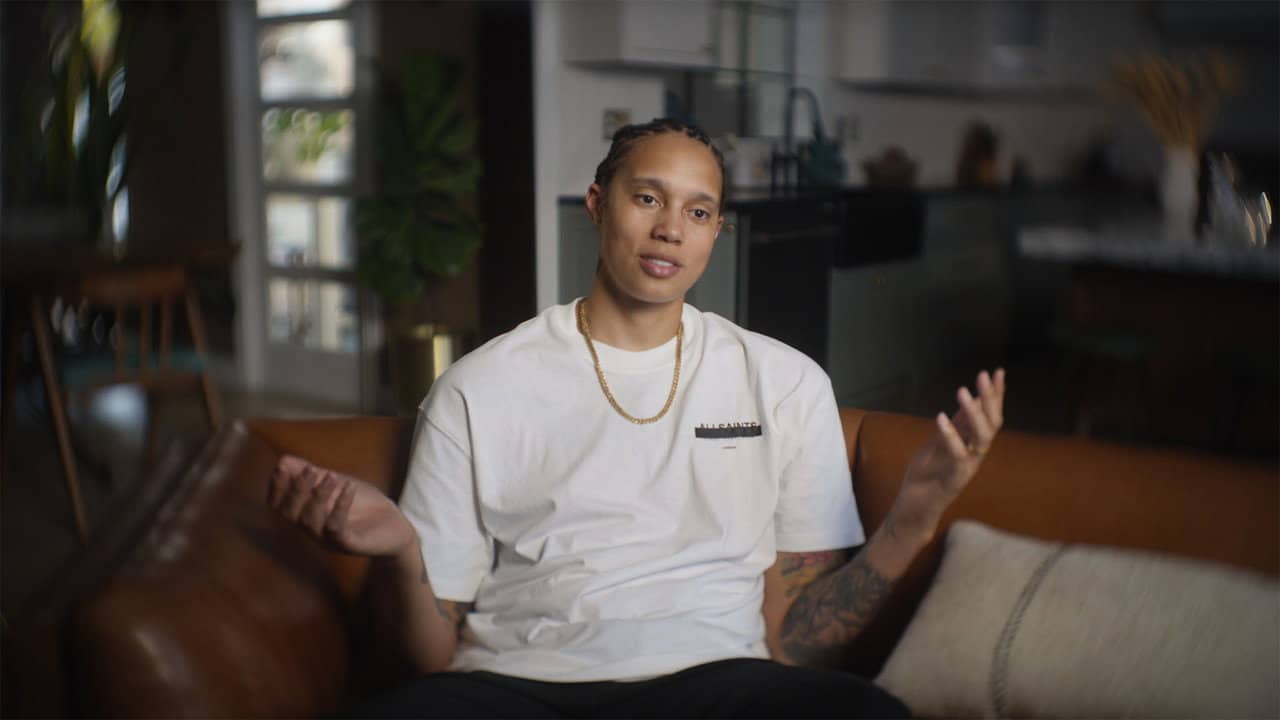 The Brittney Griner Story backdrop