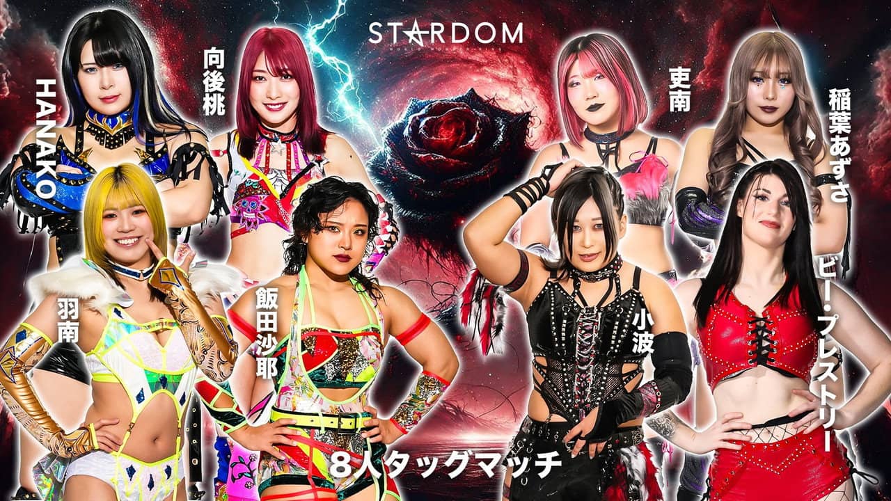 Stardom GW Tour 2026 in Fukuyama backdrop