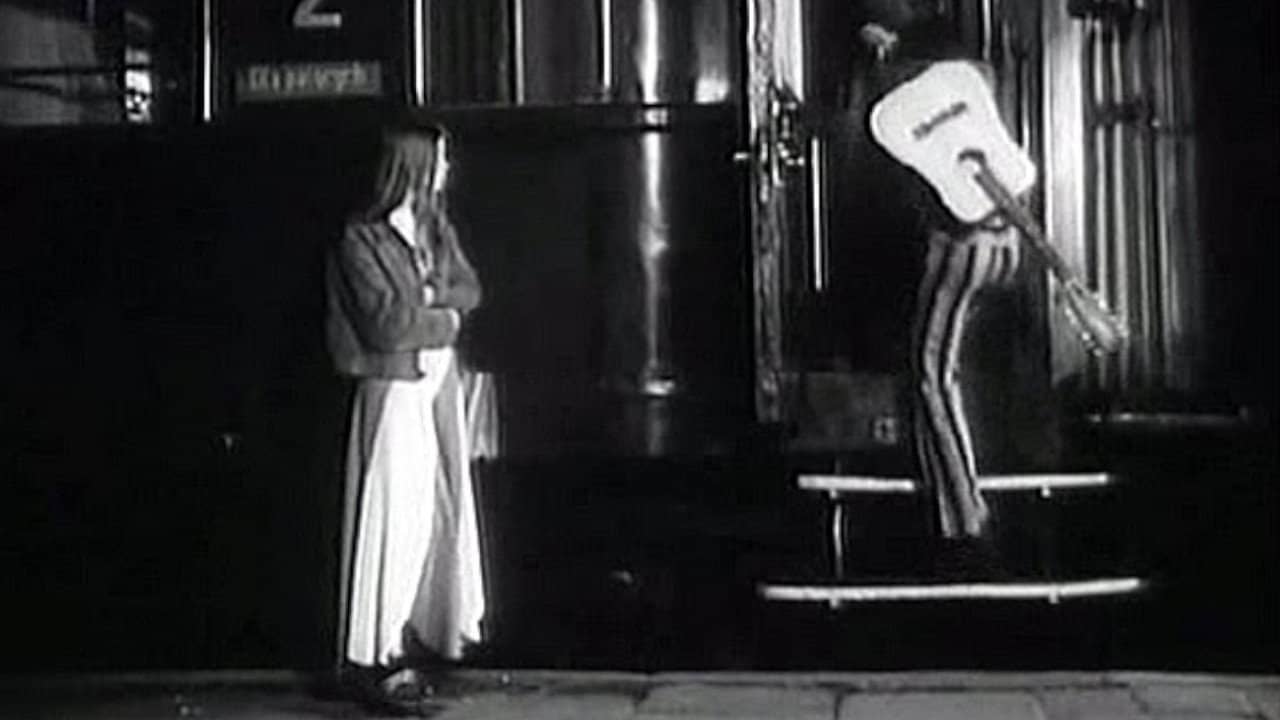 A Girl and “Akwarius” backdrop