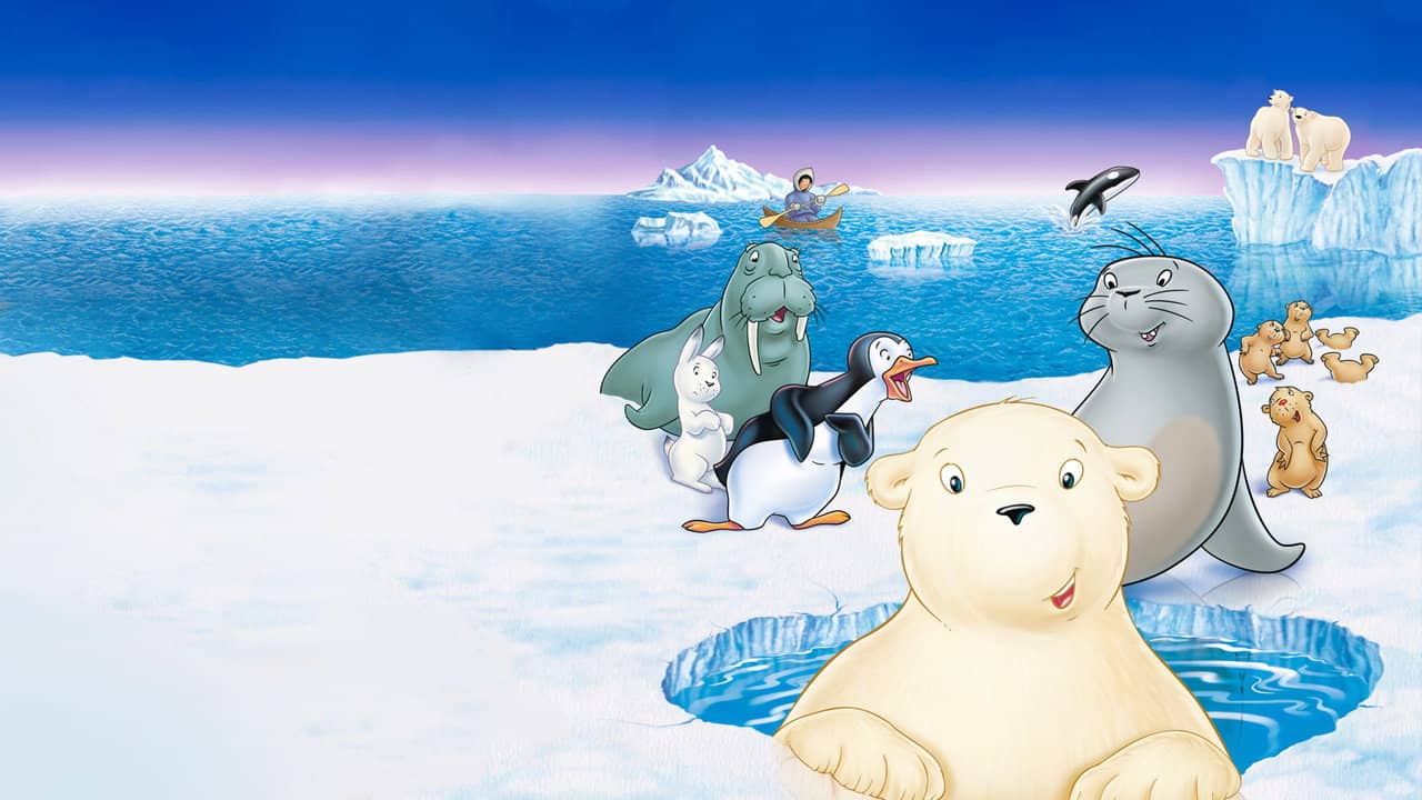 The Little Polar Bear backdrop