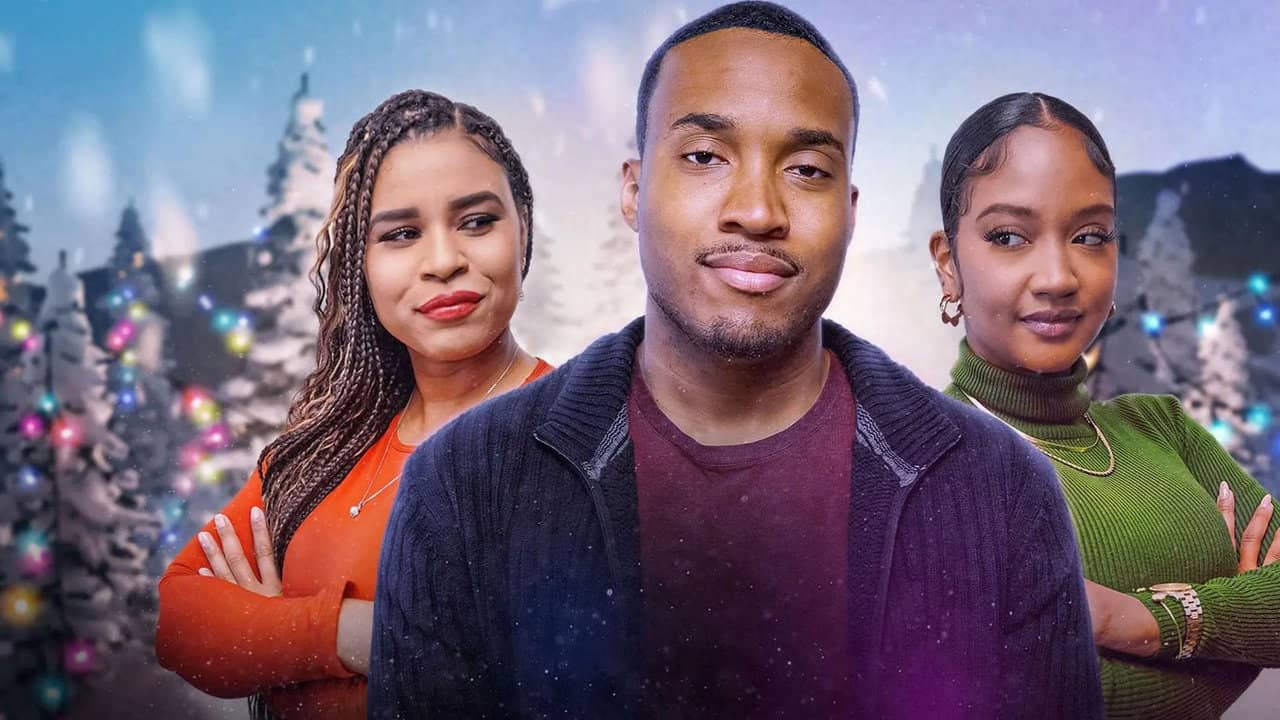 Rain for Christmas backdrop