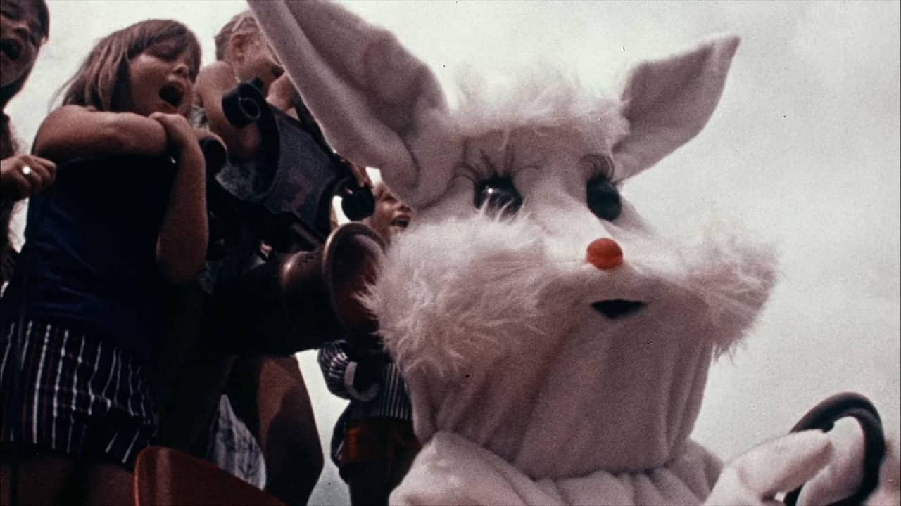 Santa and the Ice Cream Bunny backdrop