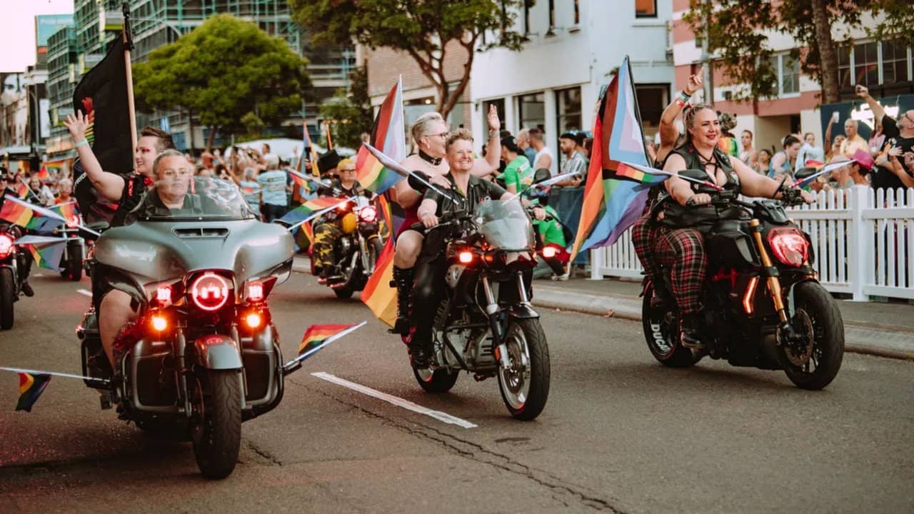 Sydney Gay and Lesbian Mardi Gras backdrop