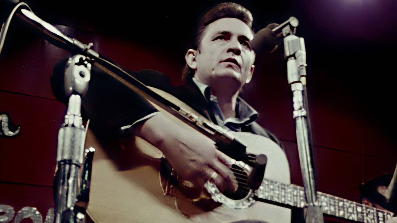 Johnny Cash at San Quentin backdrop