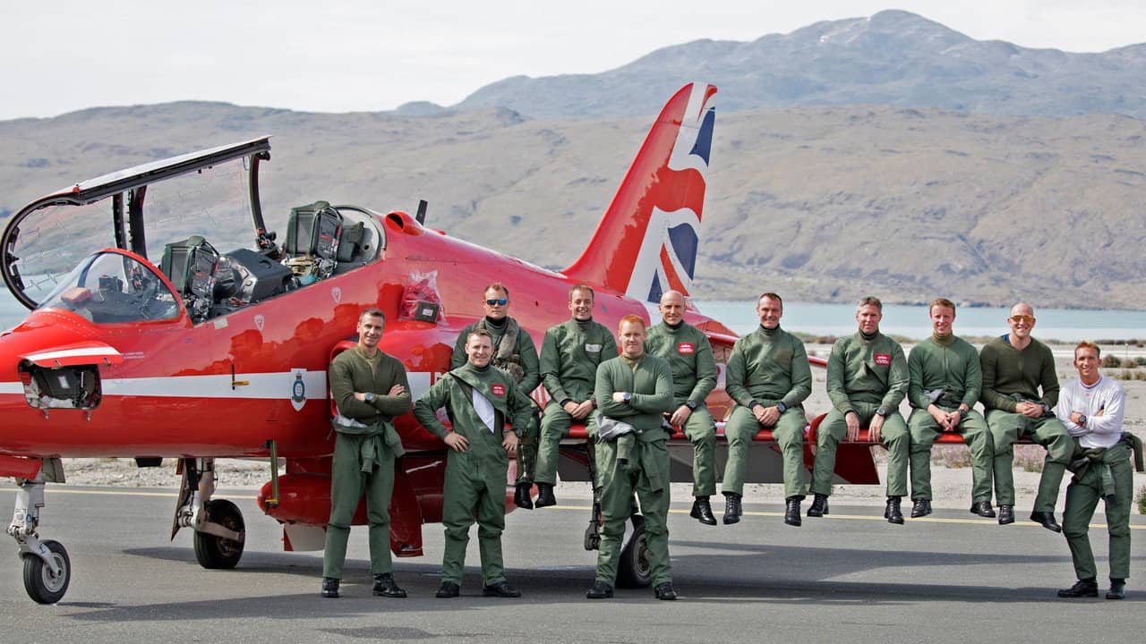 Red Arrows Take America backdrop