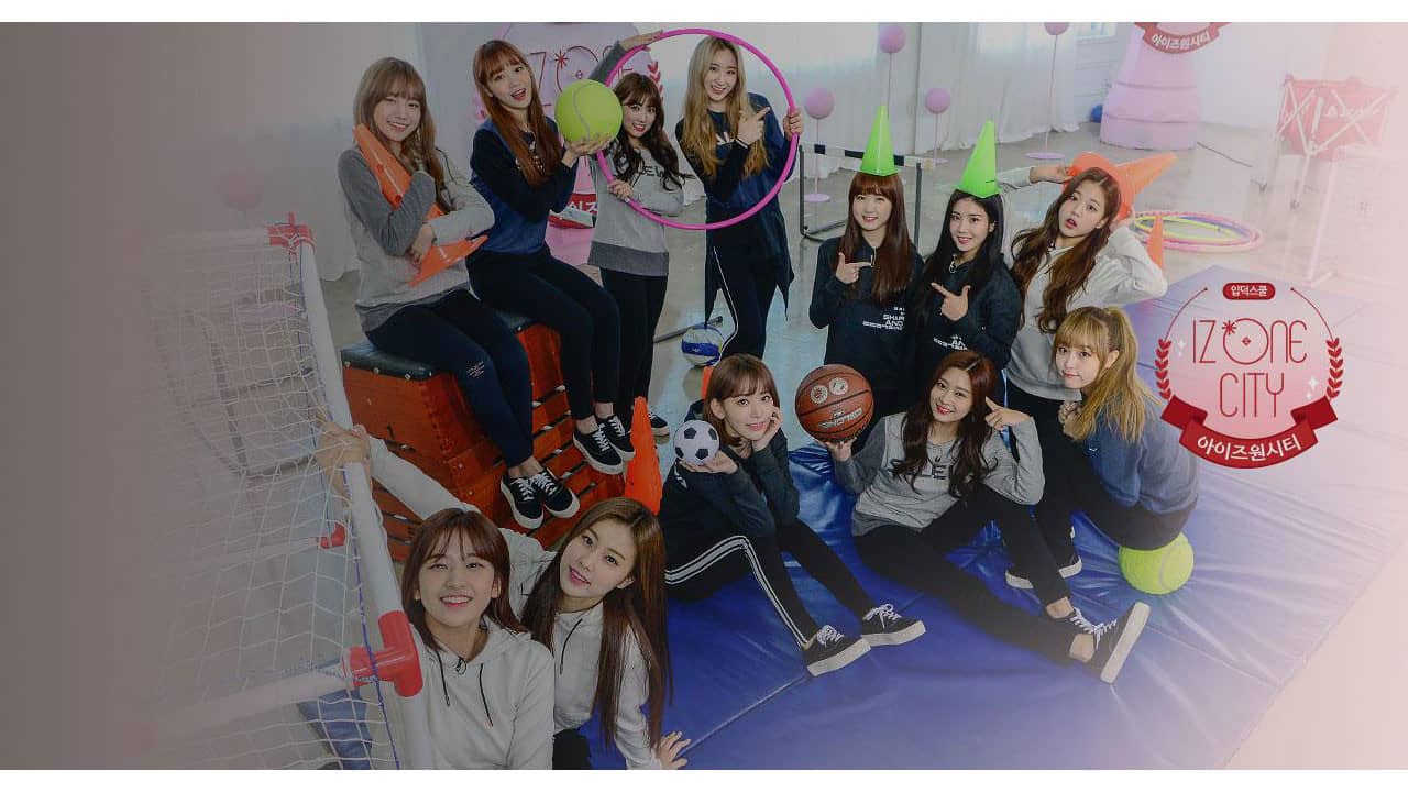 IZ*ONE CITY backdrop
