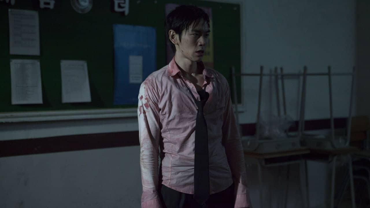 Zombie School backdrop